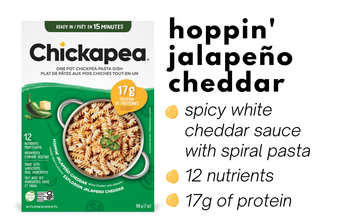 chickapea one pot jalapeno cheddar